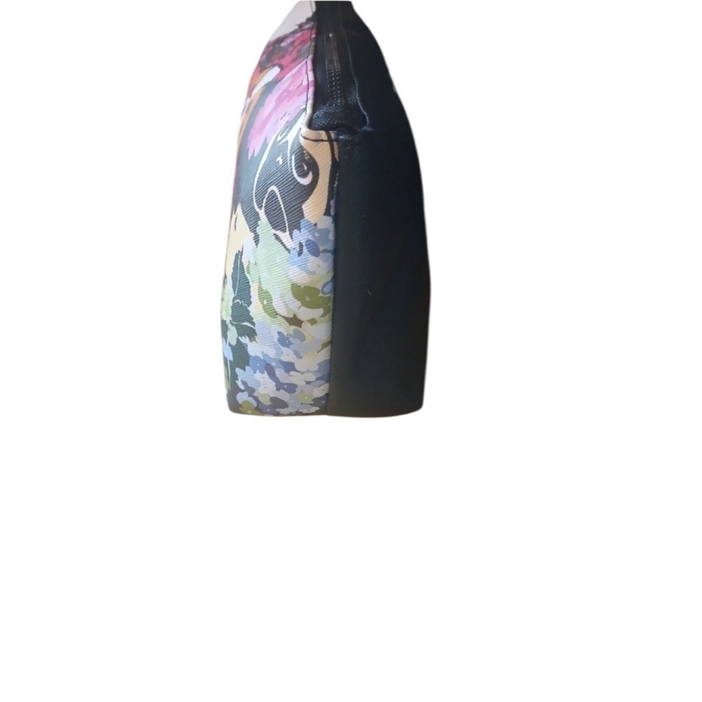 NWT Marc Tetro Floral Dog Cosmetic Case Makeup Bag - Picture 6 of 9